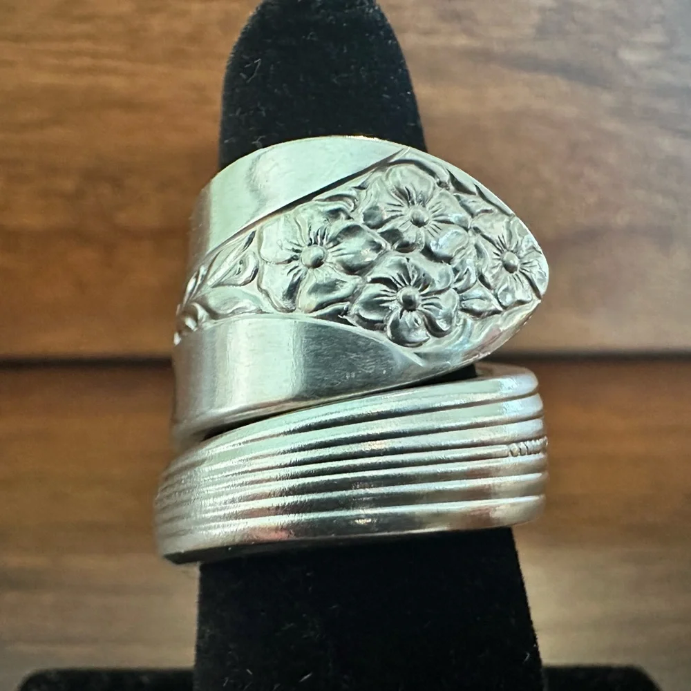Silver Spoon Ring - Picture 1 of 16